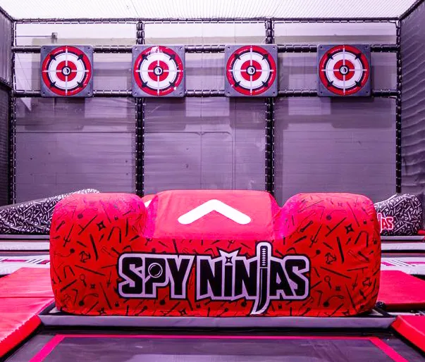 Trampolines at Spy Ninjas HQ